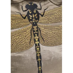 Coussin Glitter Dragenfly marron 40x40cm><noscript><img width=