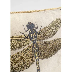 Coussin Glitter Dragonfly marron 50x30cm><noscript><img width=