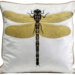 Coussin Glitter Dragonfly blanc 40x40cm>KARE Design Sale