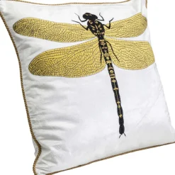 Coussin Glitter Dragonfly blanc 40x40cm>KARE Design Sale