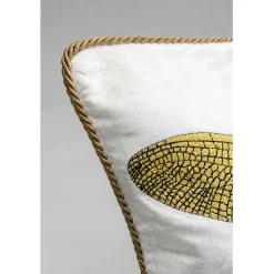Coussin Glitter Dragonfly blanc 40x40cm><noscript><img width=