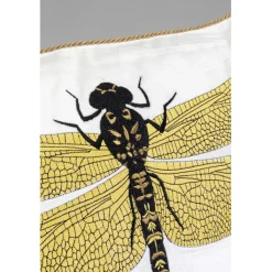 Coussin Glitter Dragonfly blanc 40x40cm><noscript><img width=