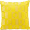 Coussin Phase jaune 45x45cm>KARE Design
