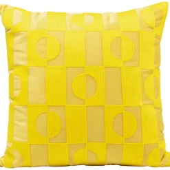 Coussin Phase jaune 45x45cm>KARE Design