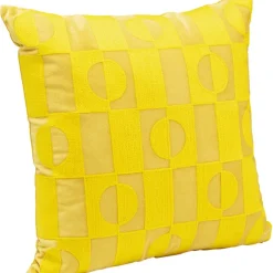 Coussin Phase jaune 45x45cm>KARE Design