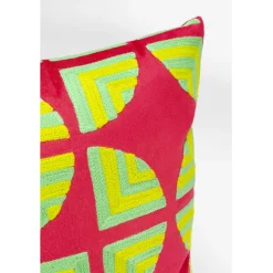 Coussin Pieces fuchsia 45x45cm><noscript><img width=