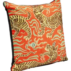 Coussin Tiger Love rouge 45x45cm>KARE Design Hot