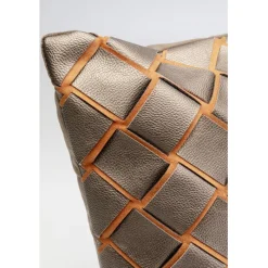 Coussin Zoe Patch vert 45x45cm><noscript><img width=