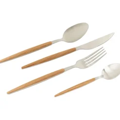 Couverts Paris Nature argenté mat (16-pcs)>KARE Design Sale