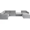 Ensemble de canapés 2 Lucca gris droite 328cm>KARE Design Sale