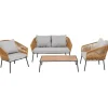 Ensemble de sièges Elba Quattro nature Out (4-pcs)>KARE Design Discount