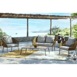 Ensemble de sièges Elba Quattro nature Out (4-pcs)>KARE Design Discount