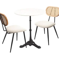 Ensemble table/chaises Bistro Rosalie crème (3/par>KARE Design Online