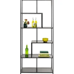 Etagère Loftie noir 77x185cm><noscript><img width=