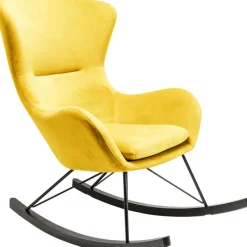 Fauteuil à bascule Oslo jaune>KARE Design Hot