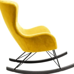 Fauteuil à bascule Oslo jaune>KARE Design Hot