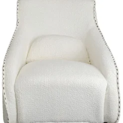 Fauteuil à bascule Swing Ritmo bouclé crème>KARE Design New