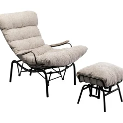 Fauteuil + tabouret Vienna Swing beige>KARE Design Hot
