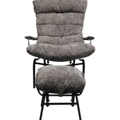Fauteuil + tabouret Vienna Swing gris>KARE Design Sale
