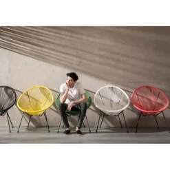 Fauteuil Acapulco cherry><noscript><img width=
