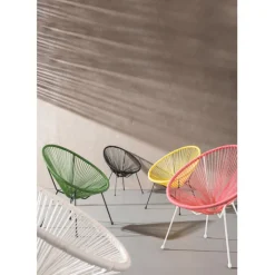 Fauteuil Acapulco Mono blanc><noscript><img width=