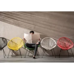 Fauteuil Acapulco Mono noir><noscript><img width=
