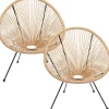 Fauteuil Acapulco nature (set de 2)>KARE Design Sale