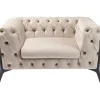 Fauteuil Bellissima velours taupe 120cm>KARE Design Best