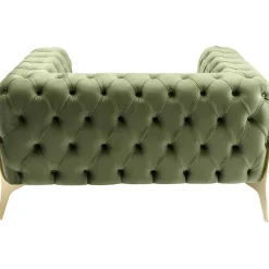 Fauteuil Bellissima velours vert 120cm><noscript><img width=