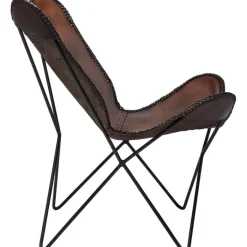 Fauteuil Butterfly marron eco.><noscript><img width=