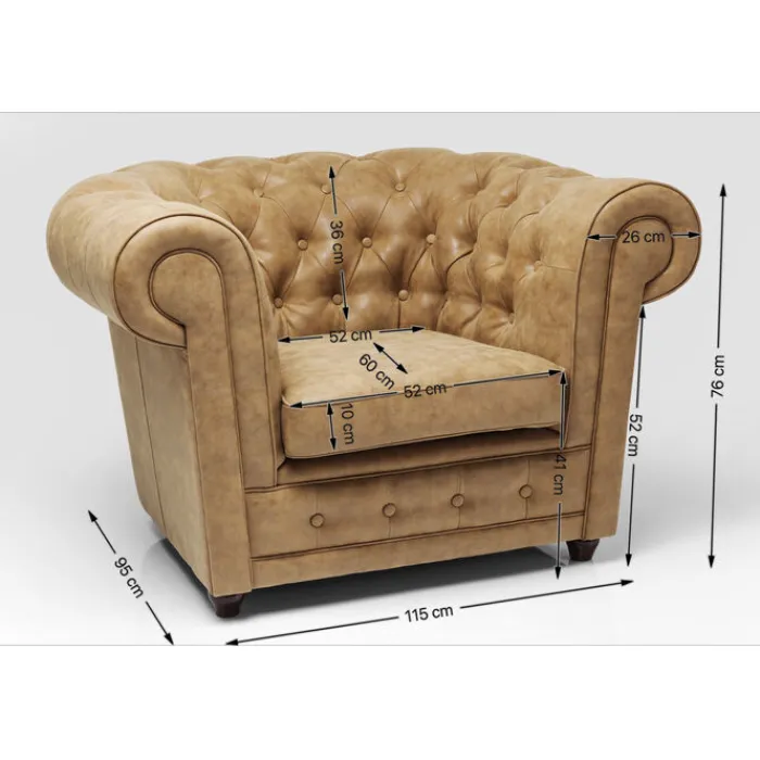 Fauteuil Cambridge Vintage eco>KARE Design Sale