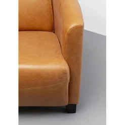 Fauteuil Cigar Lounge cuir  marron clair><noscript><img width=