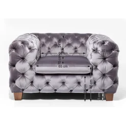 Fauteuil Desire gris argenté><noscript><img width=