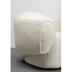 Fauteuil Dreamy bouclé crème><noscript><img width=