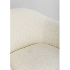 Fauteuil Dreamy bouclé crème><noscript><img width=