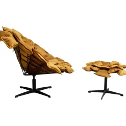 Fauteuil pivotant + repose-pieds Blossom>KARE Design Online