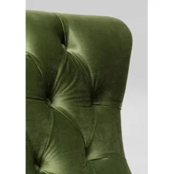 Fauteuil pivotant Bellissima velours vert><noscript><img width=