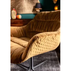 Fauteuil pivotant Bristol jaune><noscript><img width=