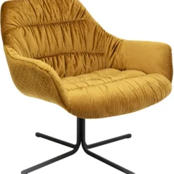 Fauteuil pivotant Bristol jaune><noscript><img width=