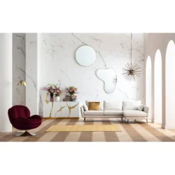 Fauteuil pivotant Cosy berry>KARE Design Clearance