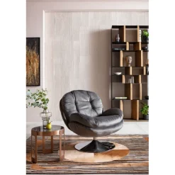 Fauteuil pivotant Cosy gris>KARE Design Discount