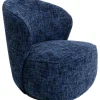 Fauteuil pivotant Ellie bleu>KARE Design Clearance