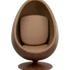 Fauteuil pivotant Eye Ball noyer>KARE Design Best