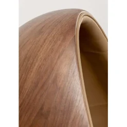 Fauteuil pivotant Eye Ball noyer><noscript><img width=