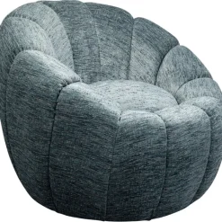 Fauteuil pivotant Fiori bleu>KARE Design Discount