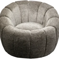 Fauteuil pivotant Fiori gris>KARE Design New
