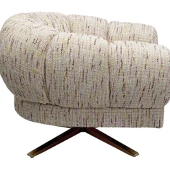 Fauteuil pivotant Janno beige><noscript><img width=