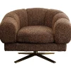 Fauteuil pivotant Janno marron>KARE Design Best