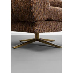 Fauteuil pivotant Janno marron><noscript><img width=