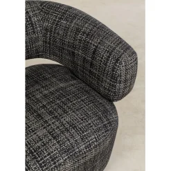 Fauteuil pivotant Maye Bow Gris><noscript><img width=